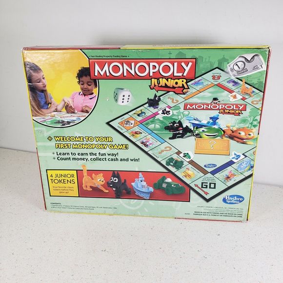 Monopoly Junior Hasbro Gaming My First Monopoly Game Jr. - Picture 2 of 6